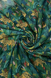 Hidden Cheetah Print Scarf - Green - Majestico Gifts